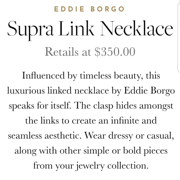 Gold Supra Link Necklace - Picture 4 of 4